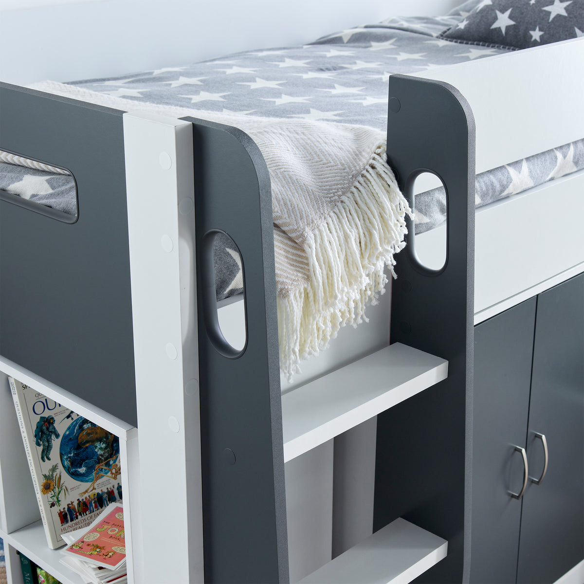 Murray Mid Sleeper Storage Bed Frame Close5 from Roseland Furniture