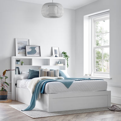 Parson Wooden Storage Ottoman Bed Frame