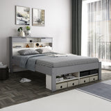 Lifestyle image of the Farndon White & Grey Storage Bed with Drawers from Roseland Furniture