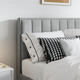 Marilyn Velvet Ottoman Storage Bed Grey Double from Roseland Furniture