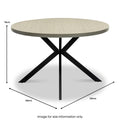Langley 120cm Round Dining Table from Roseland Furniture