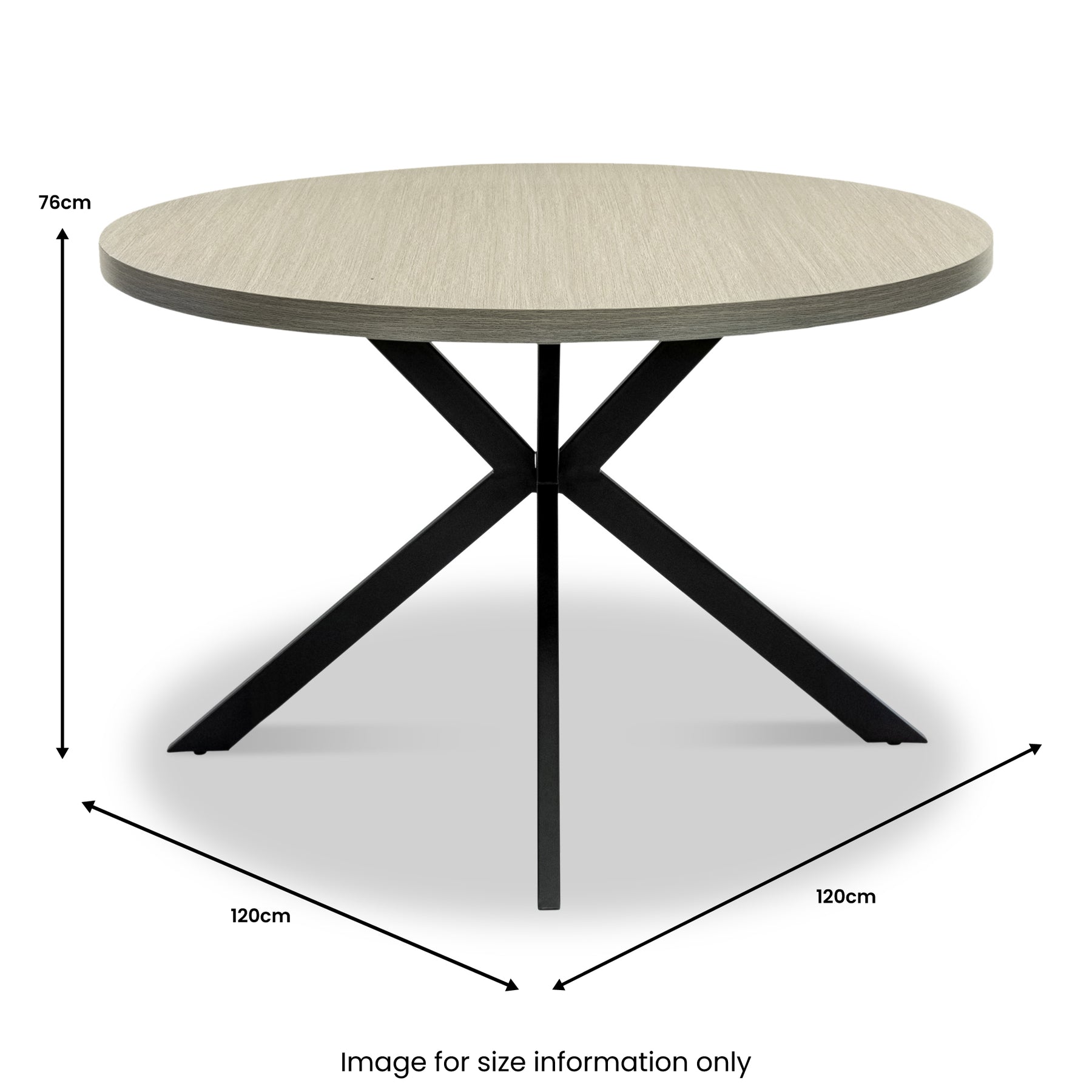 Langley 120cm Round Dining Table from Roseland Furniture