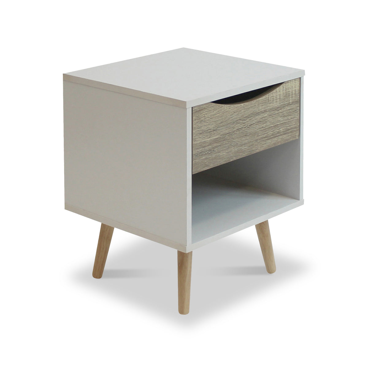 Antonio 1 Drawer Bedside Table by Roseland Furniture