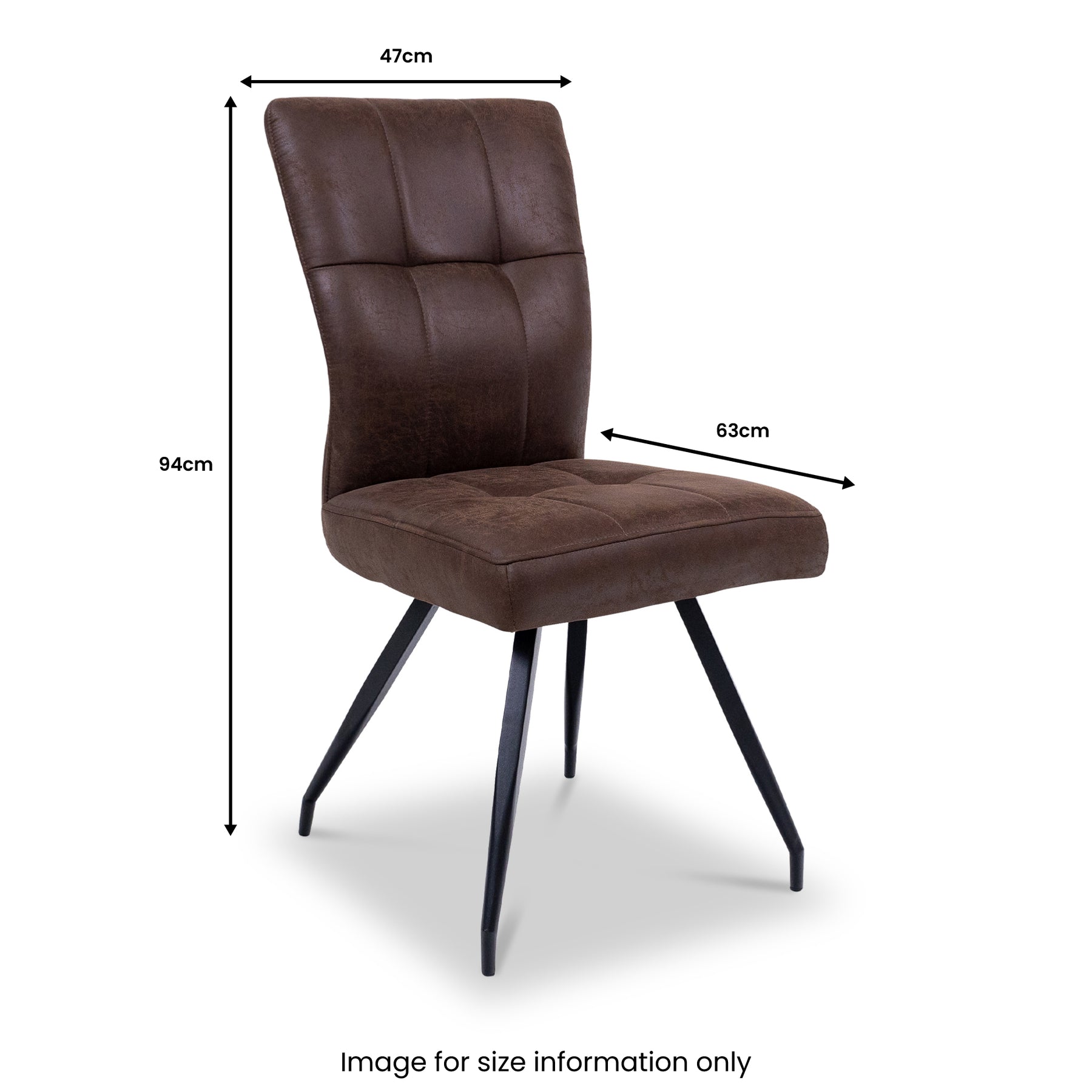 Sutton Faux Leather Dining Chair Group1 from Roseland Furniture