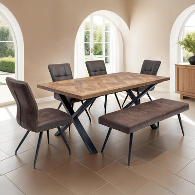 Sutton Soft Faux Leather Dining Bench