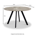 Alveston Sintered Stone Round Dining Table Group1 from Roseland Furniture