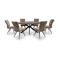 Haden 180cm Oval Dining Table Dims from Roseland Furniture
