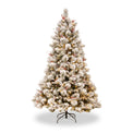 Snowy Bedford Warm White LED 6.5ft Christmas Tree from Roseland
