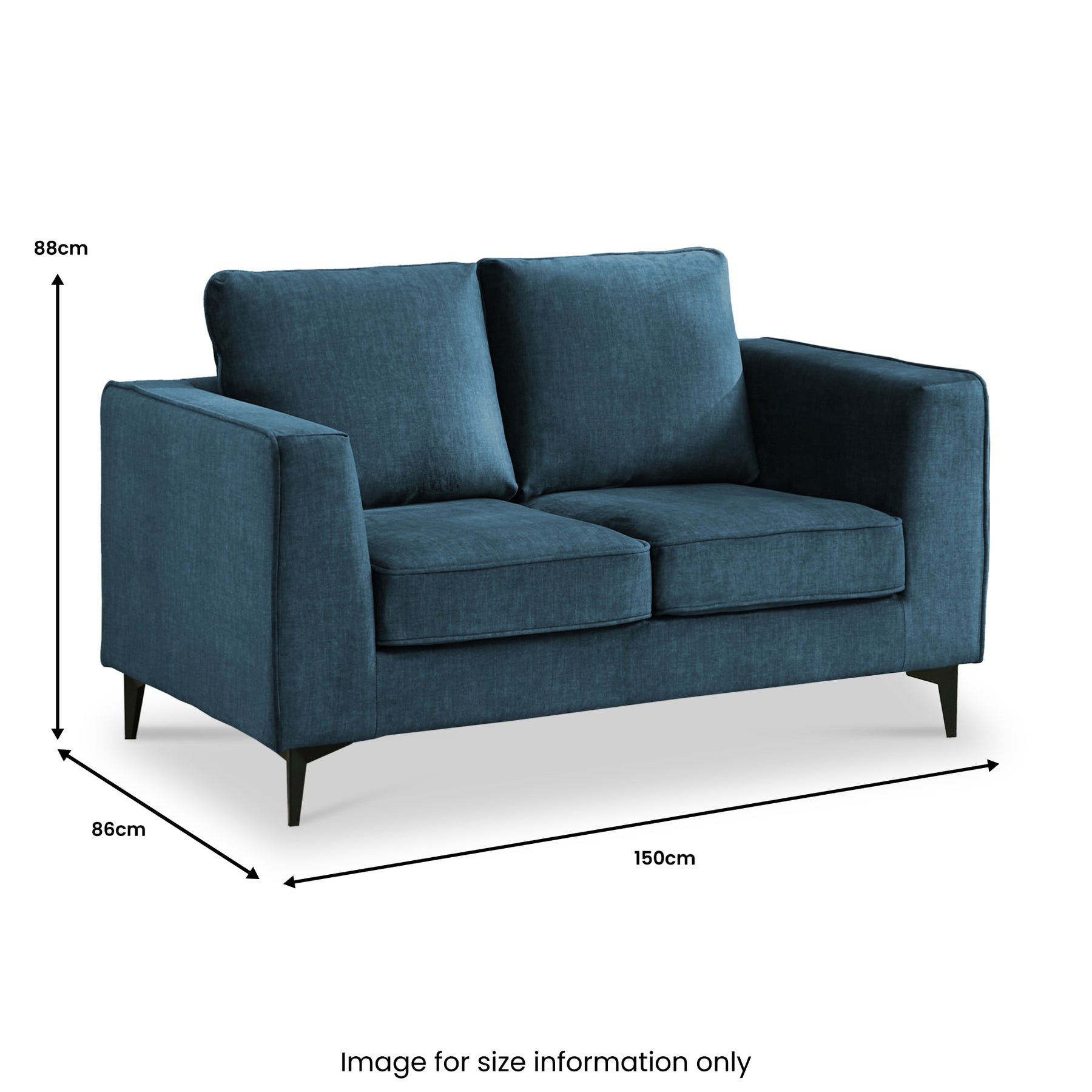 Larkin 2 Seater Sofa Ocean from Roseland Furniture