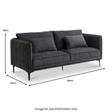 Ellison Piped 3 Seater Sofa from Roseland Furniture