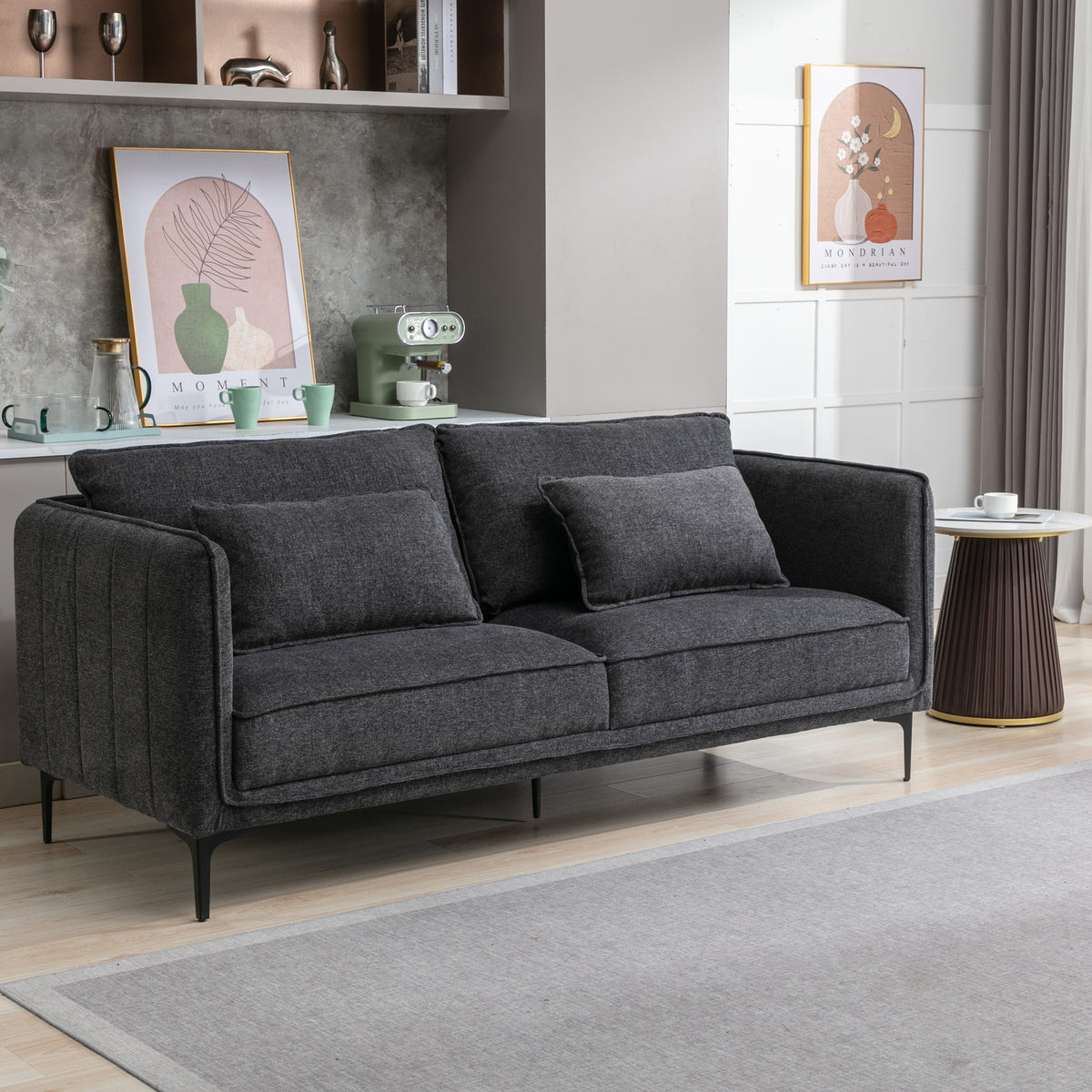 Ellison Piped 3 Seater Sofa from Roseland Furniture