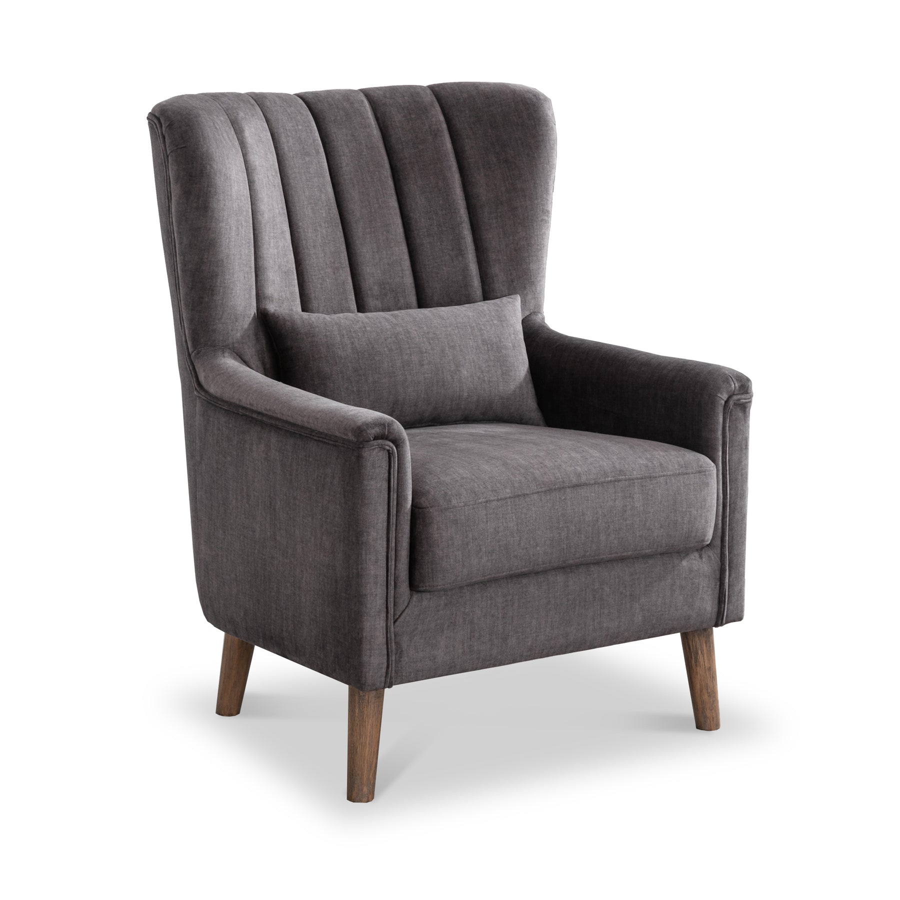 Lucille Velvet Armchair Dims from Roseland Furniture
