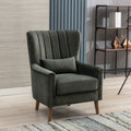 Lucille Velvet Armchair Moss from Roseland Furniture