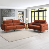 Lindell 2 Seater Sofa Rust from Roseland Furniture
