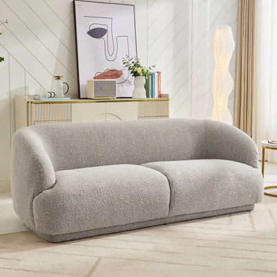 Sudsy Soft Boucle Curve 3 Seater Sofa