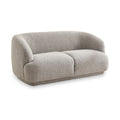 Sudsy Soft Boucle Curve 2 Seater Sofa Dims from Roseland Furniture