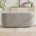 Sudsy Soft Boucle Curve 2 Seater Sofa Dims from Roseland Furniture