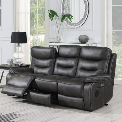 Micah Faux Leather Power 3 Seater Recliner Sofa