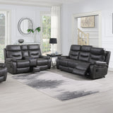 Micah Faux Leather Power 3 Seater Recliner Sofa from Roseland Furniture