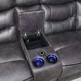 Micah 2 Seater Recliner Sofa w Console from Roseland Furniture