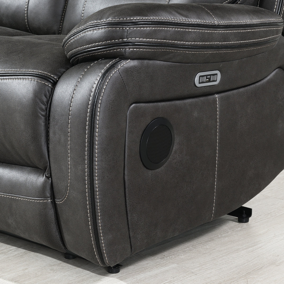 Micah 2 Seater Recliner Sofa w Console from Roseland Furniture
