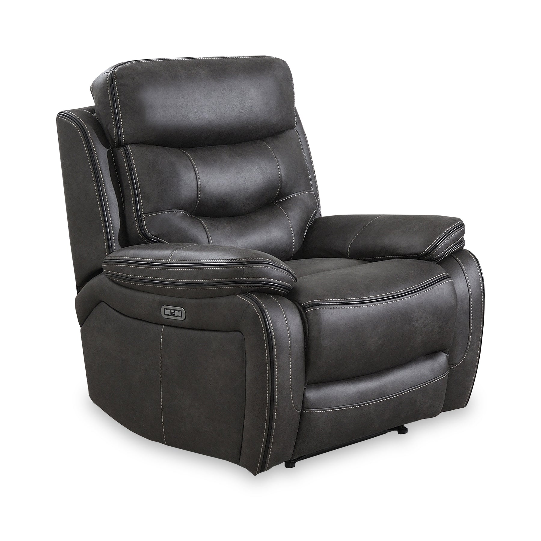 Micah Faux Leather Power Recliner Armchair from Roseland Furniture