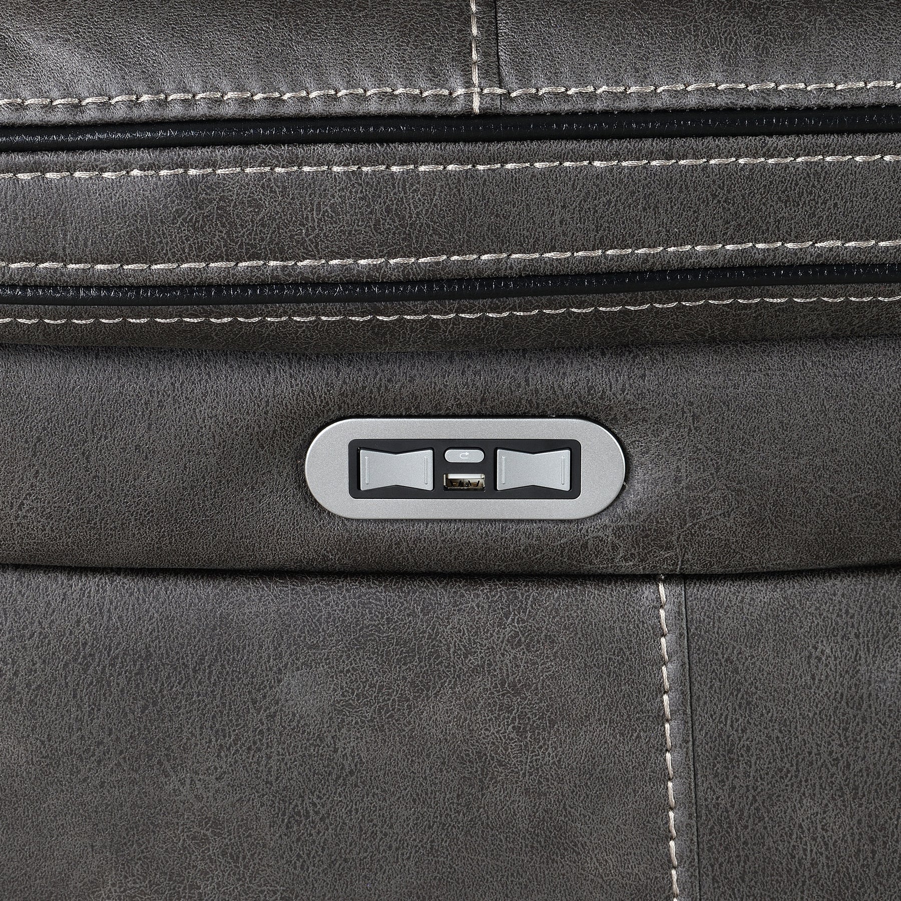 Micah Faux Leather Power Recliner Armchair from Roseland Furniture