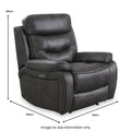 Micah Faux Leather Power Recliner Armchair from Roseland Furniture