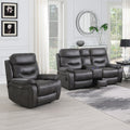 Micah Faux Leather Power Recliner Armchair from Roseland Furniture
