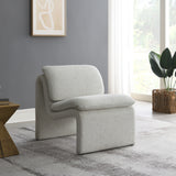Celeste Sleek Curved Accent Chair from Roseland Furniture
