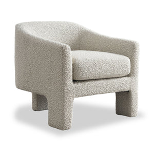 Bronte Boucle Curved Accent Chair