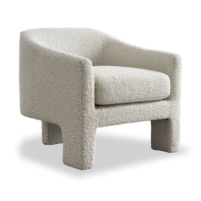 Bronte Boucle Curved Accent Chair