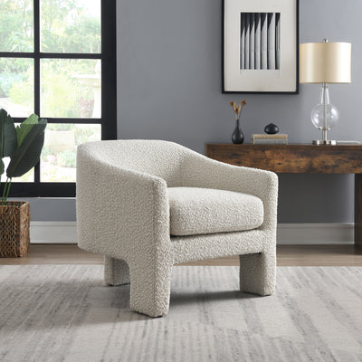 Bronte Boucle Curved Accent Chair