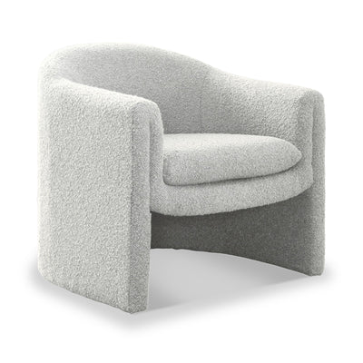 Theon Boucle Curved Accent Chair