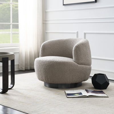 Astra Boucle Swivel Accent Chair
