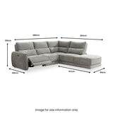Hesper Power Recliner Corner Sofa RH Angle1 from Roseland Furniture