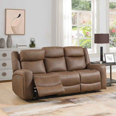 Lambeth Faux Leather 3 Seater Power Recliner Sofa