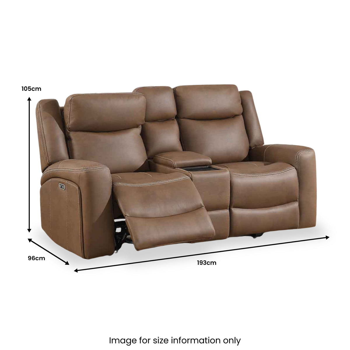Lambeth 2 Seater Sofa with Console Angle1 from Roseland Furniture