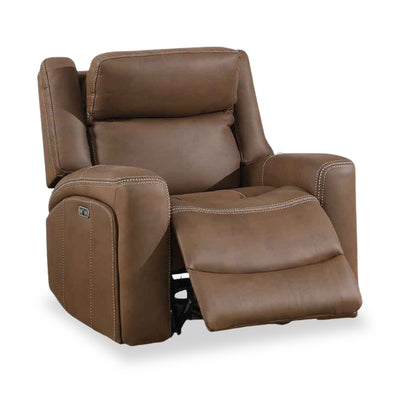 Lambeth Faux Leather Power Recliner Armchair
