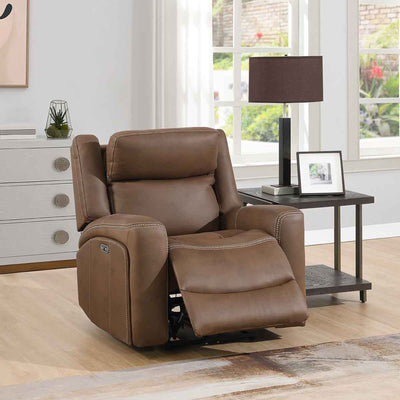 Lambeth Faux Leather Power Recliner Armchair