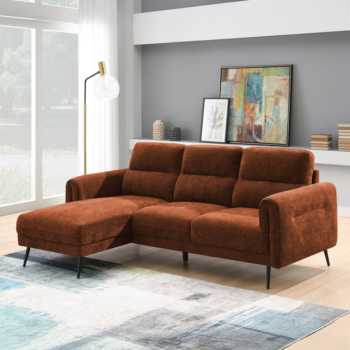 Lindell Chaise Sofa LH Facing from Roseland Furniture