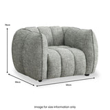 Arcot Armchair Moss Angle1 from Roseland Furniture