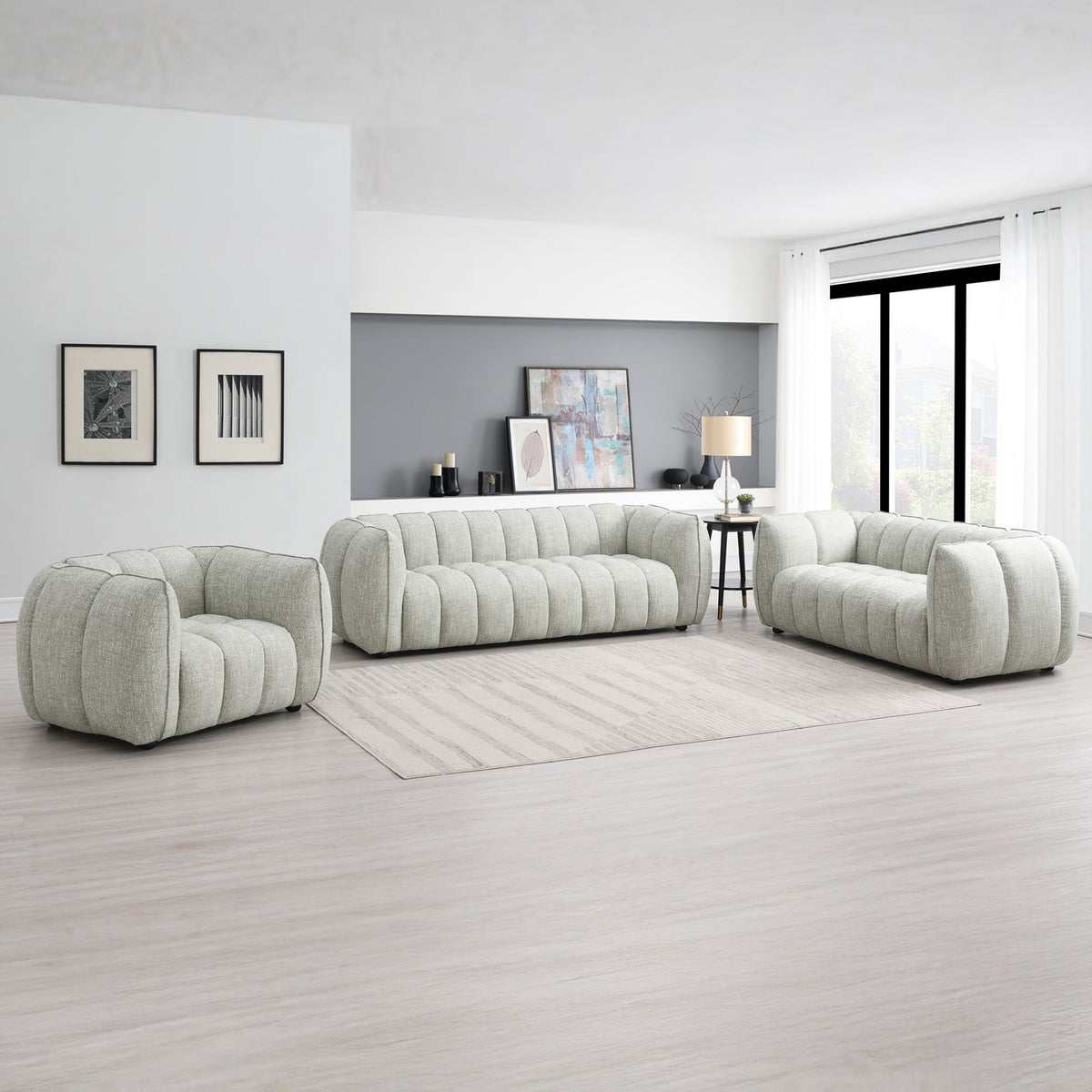 Arcot Armchair Pale Green Angle1 from Roseland Furniture