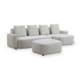 Burton Chaise Sofa Ottoman RH Angle1 from Roseland Furniture