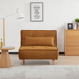 Halcomb Sofabed Pumpkin Angle1 from Roseland Furniture