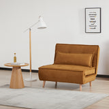 Halcomb Sofabed Pumpkin Angle1 from Roseland Furniture