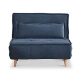 Halcomb Sofabed Blue Front1 from Roseland Furniture