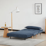 Halcomb Sofabed Blue Front1 from Roseland Furniture
