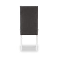 Conran Grey Stud Detail Dining Chair with White Legs