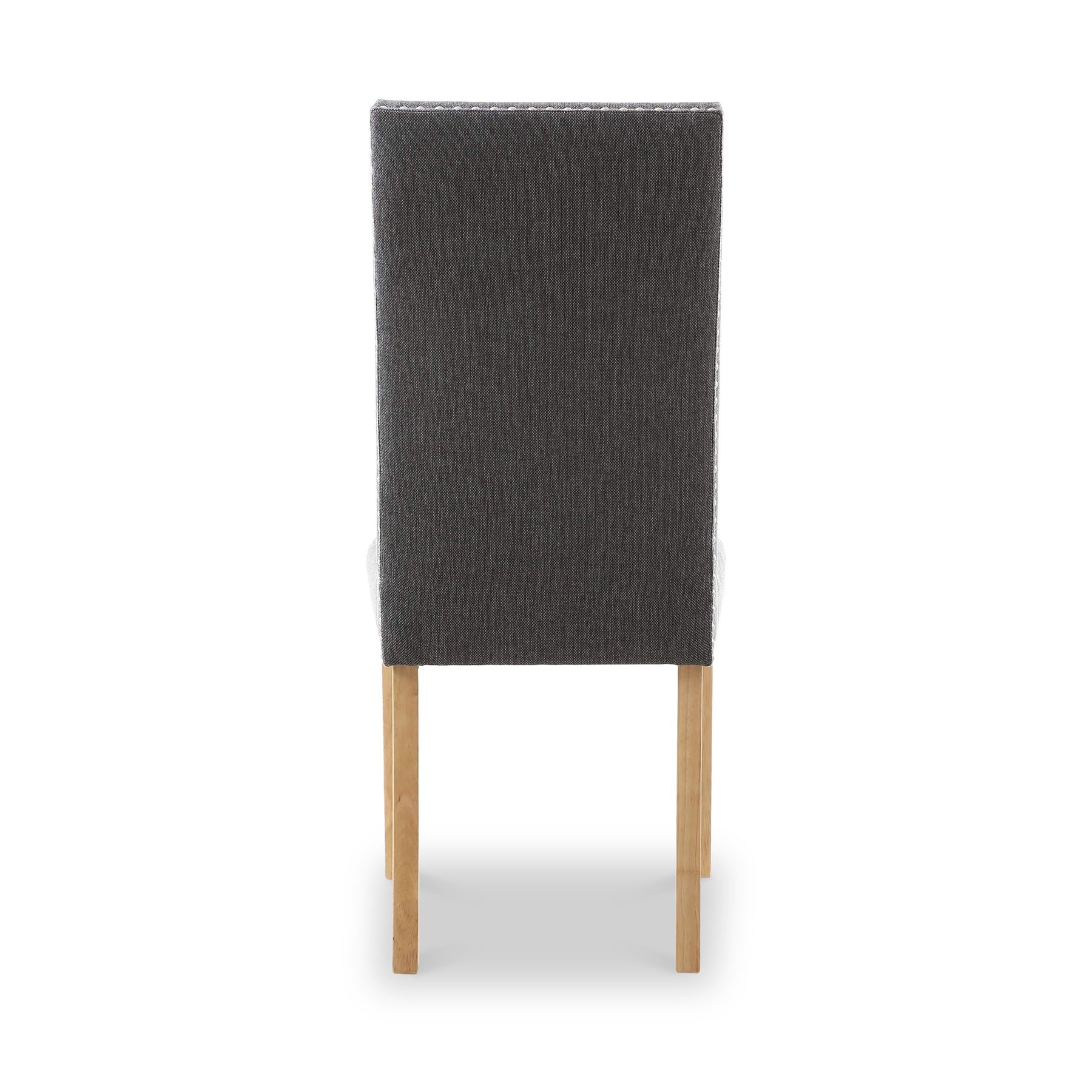 Conran Grey Stud Detail Dining Chair with Natural Legs